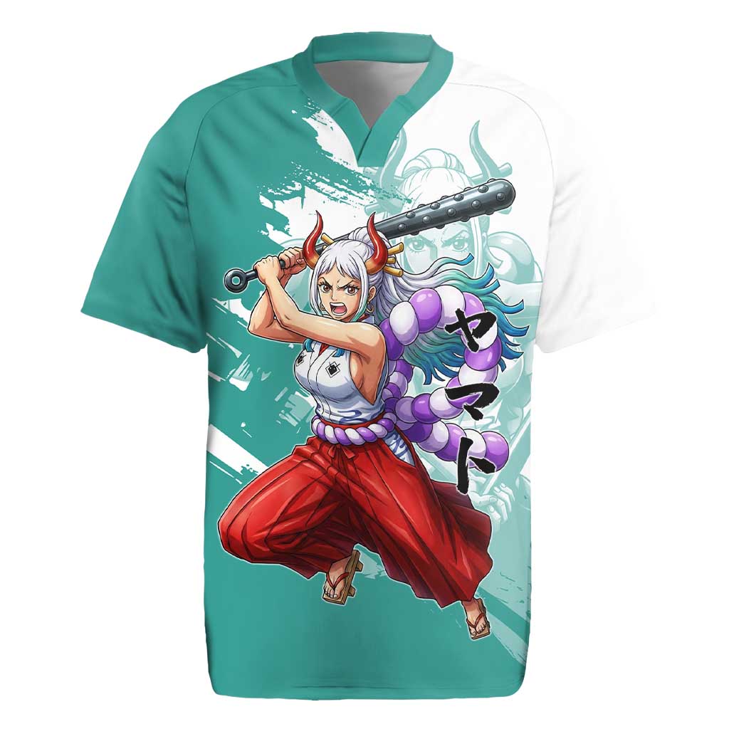 Yamato Oni Warrior One Piece Rugby Jersey Japanese Anime Manga Graphic