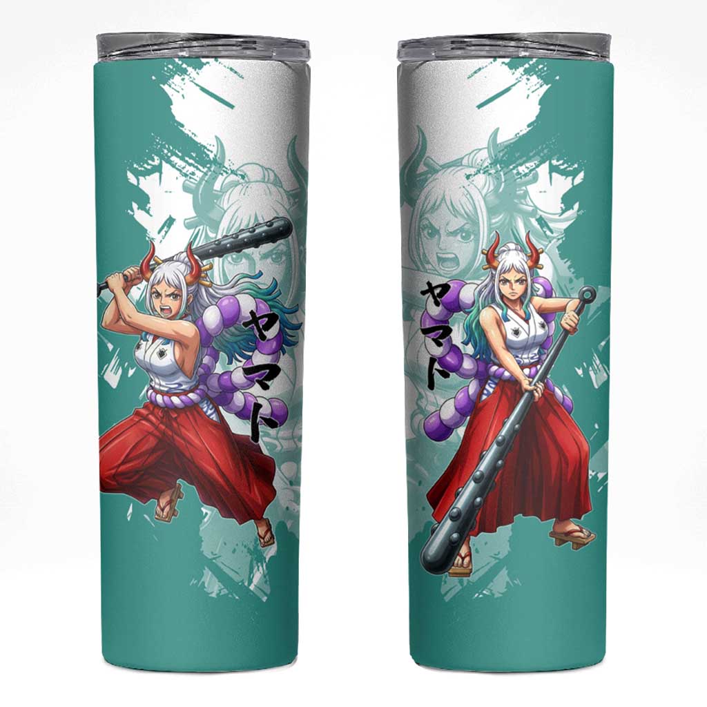 Yamato Oni Warrior One Piece Skinny Tumbler Japanese Anime Manga Graphic
