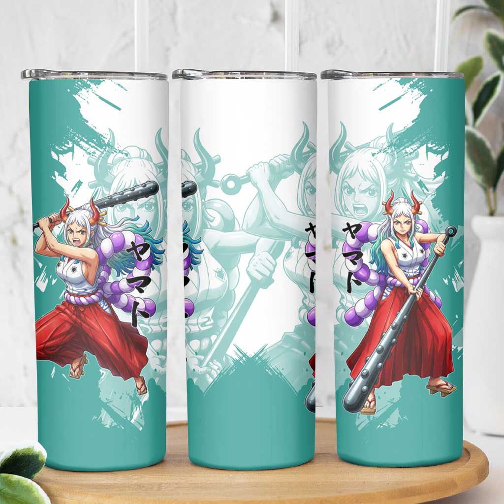 Yamato Oni Warrior One Piece Skinny Tumbler Japanese Anime Manga Graphic