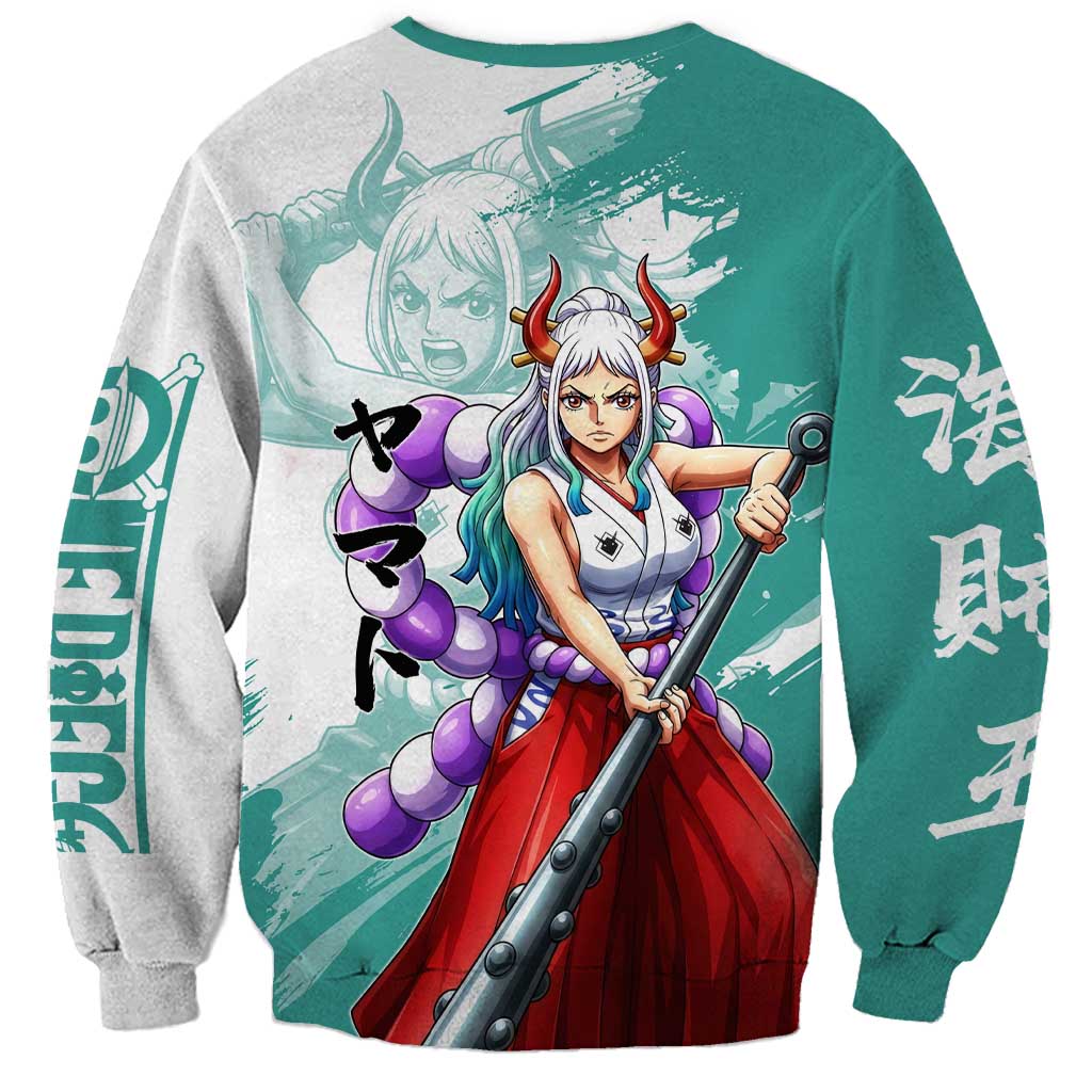 Yamato Oni Warrior One Piece Sweatshirt Japanese Anime Manga Graphic