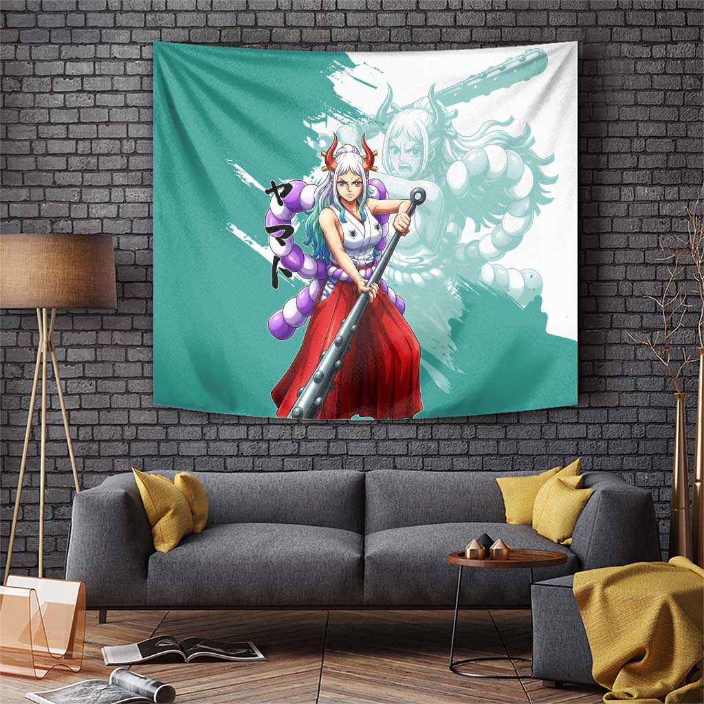 Yamato Oni Warrior One Piece Tapestry Japanese Anime Manga Graphic