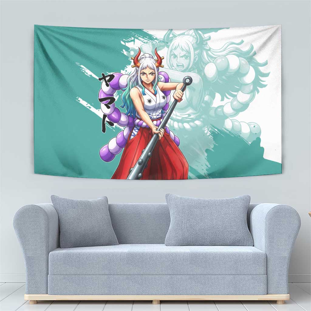 Yamato Oni Warrior One Piece Tapestry Japanese Anime Manga Graphic