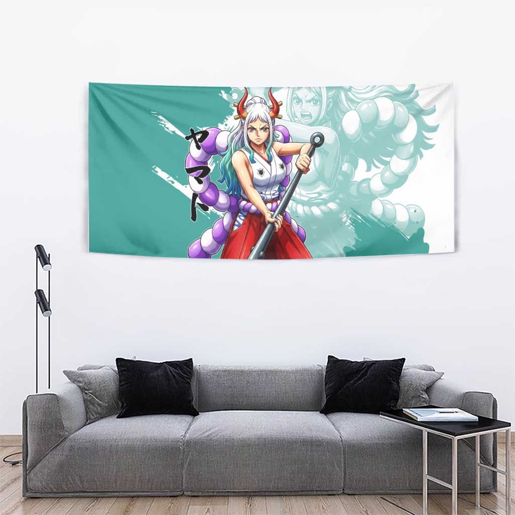Yamato Oni Warrior One Piece Tapestry Japanese Anime Manga Graphic