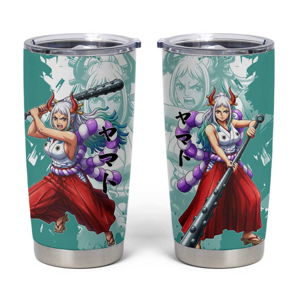 Yamato Oni Warrior One Piece Tumbler Cup Japanese Anime Manga Graphic