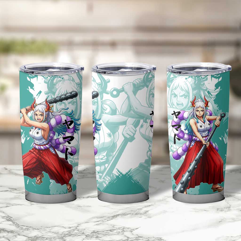 Yamato Oni Warrior One Piece Tumbler Cup Japanese Anime Manga Graphic