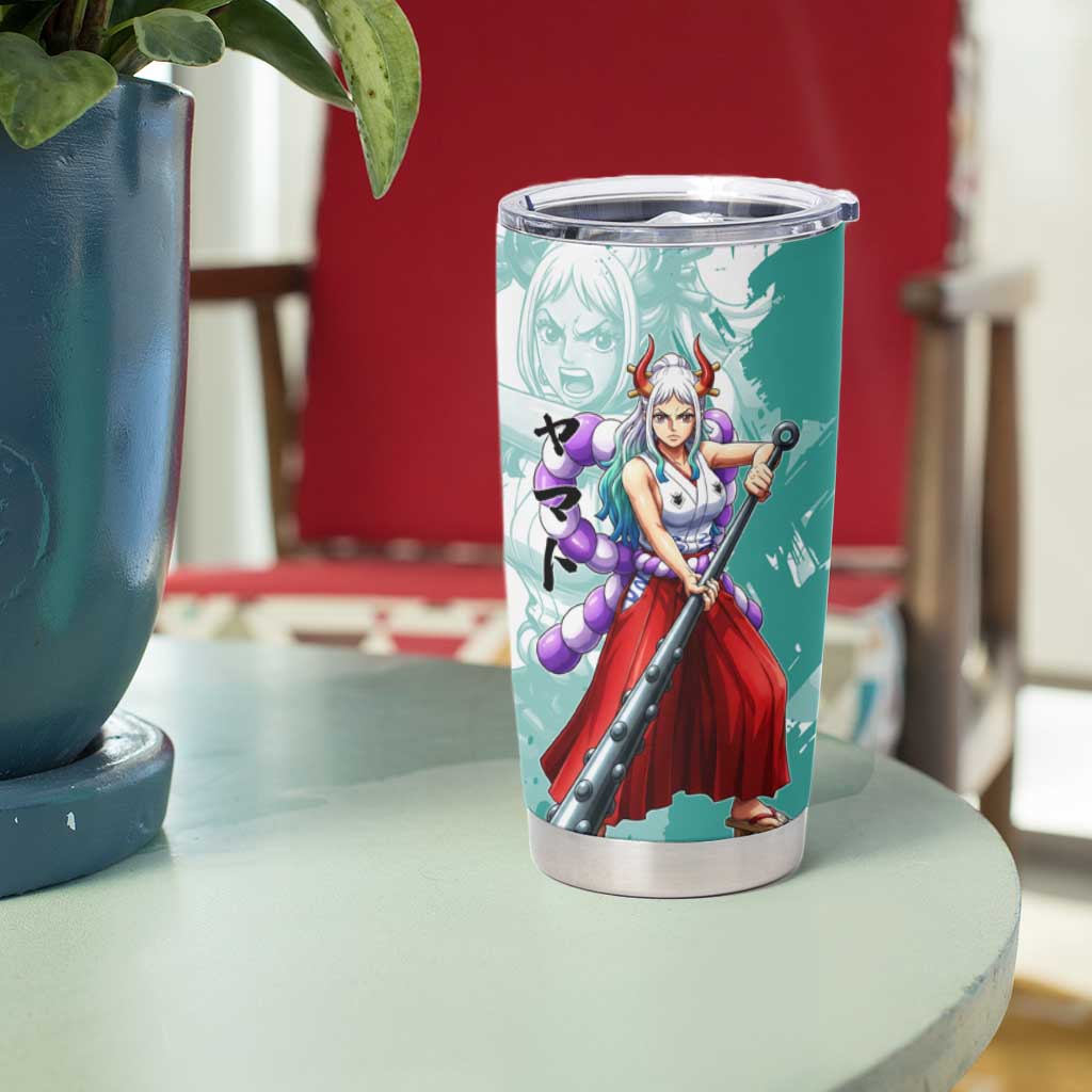 Yamato Oni Warrior One Piece Tumbler Cup Japanese Anime Manga Graphic