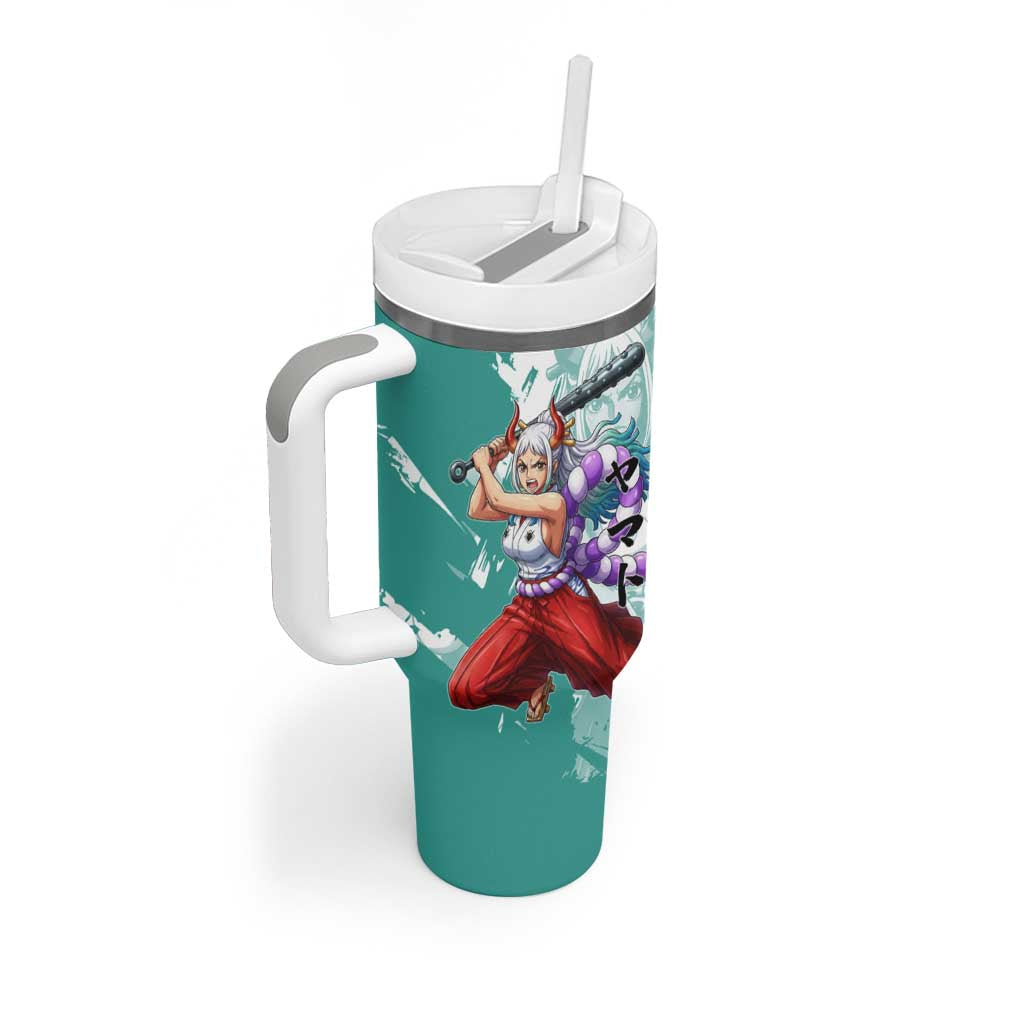 Yamato Oni Warrior One Piece Tumbler With Handle Japanese Anime Manga Graphic