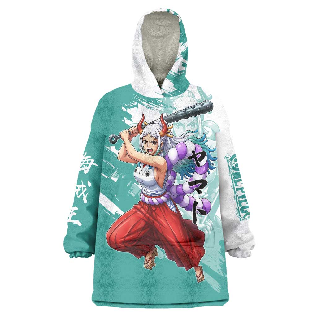 Yamato Oni Warrior One Piece Wearable Blanket Hoodie Japanese Anime Manga Graphic