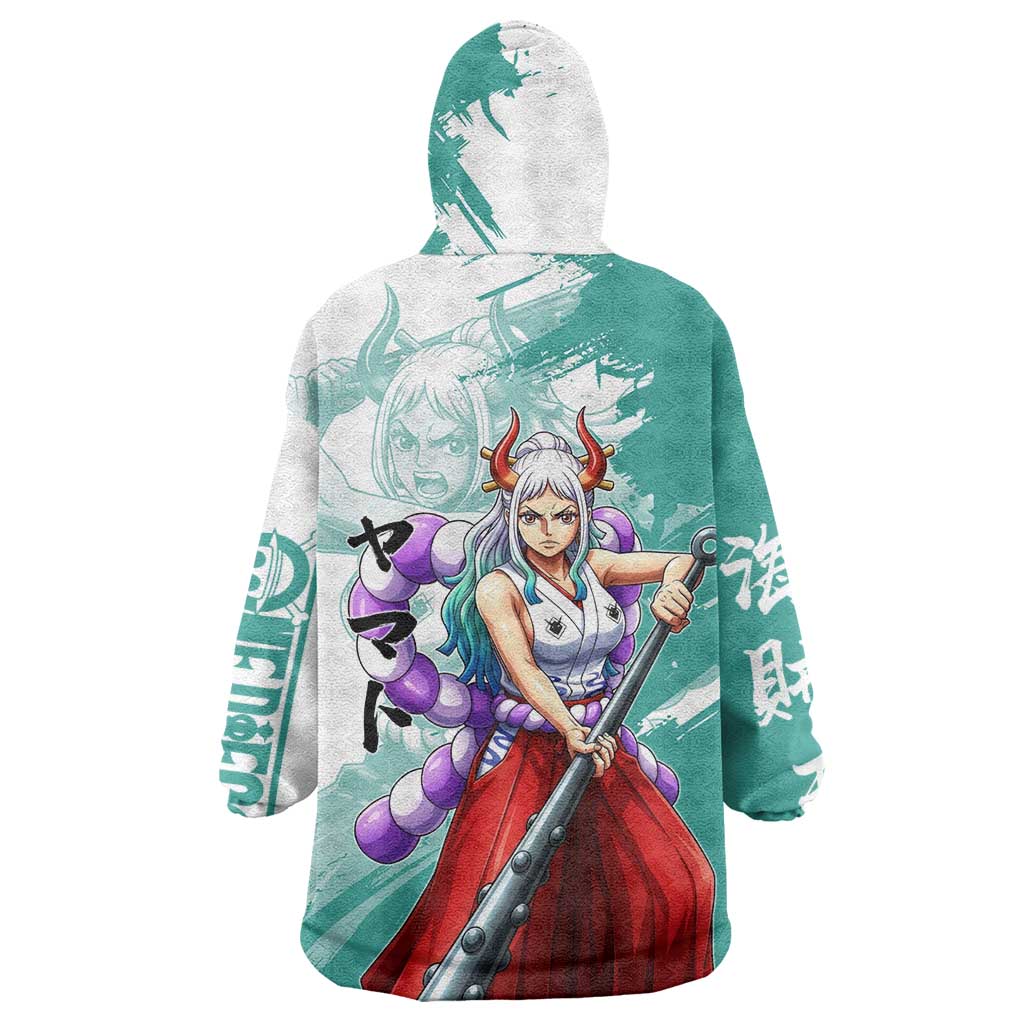 Yamato Oni Warrior One Piece Wearable Blanket Hoodie Japanese Anime Manga Graphic
