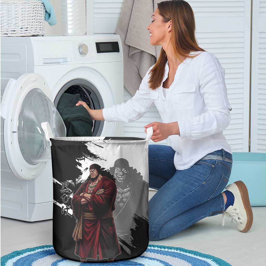 One Piece Blackbeard Laundry Basket Dark Emperor Ink Splash Graphic