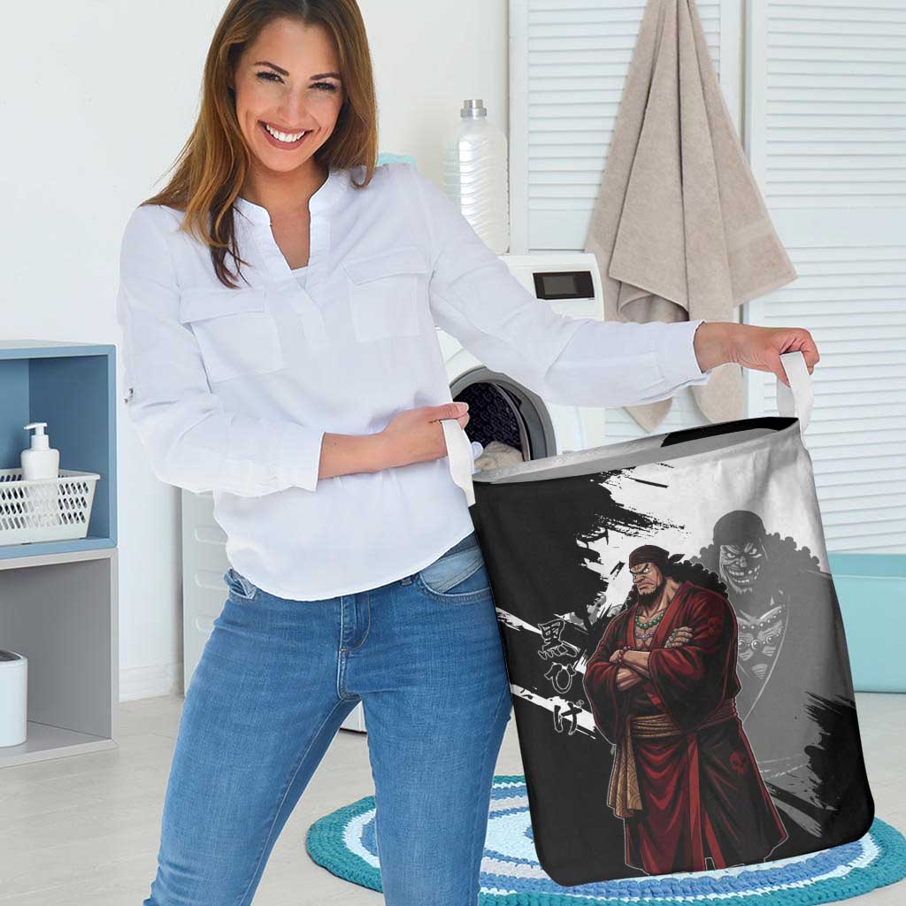 One Piece Blackbeard Laundry Basket Dark Emperor Ink Splash Graphic