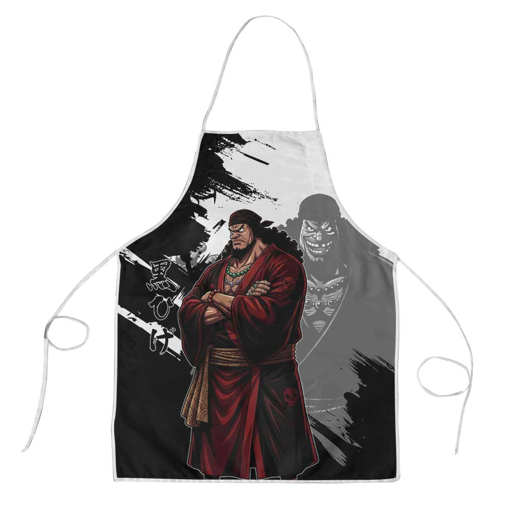 One Piece Blackbeard Apron Dark Emperor Ink Splash Graphic
