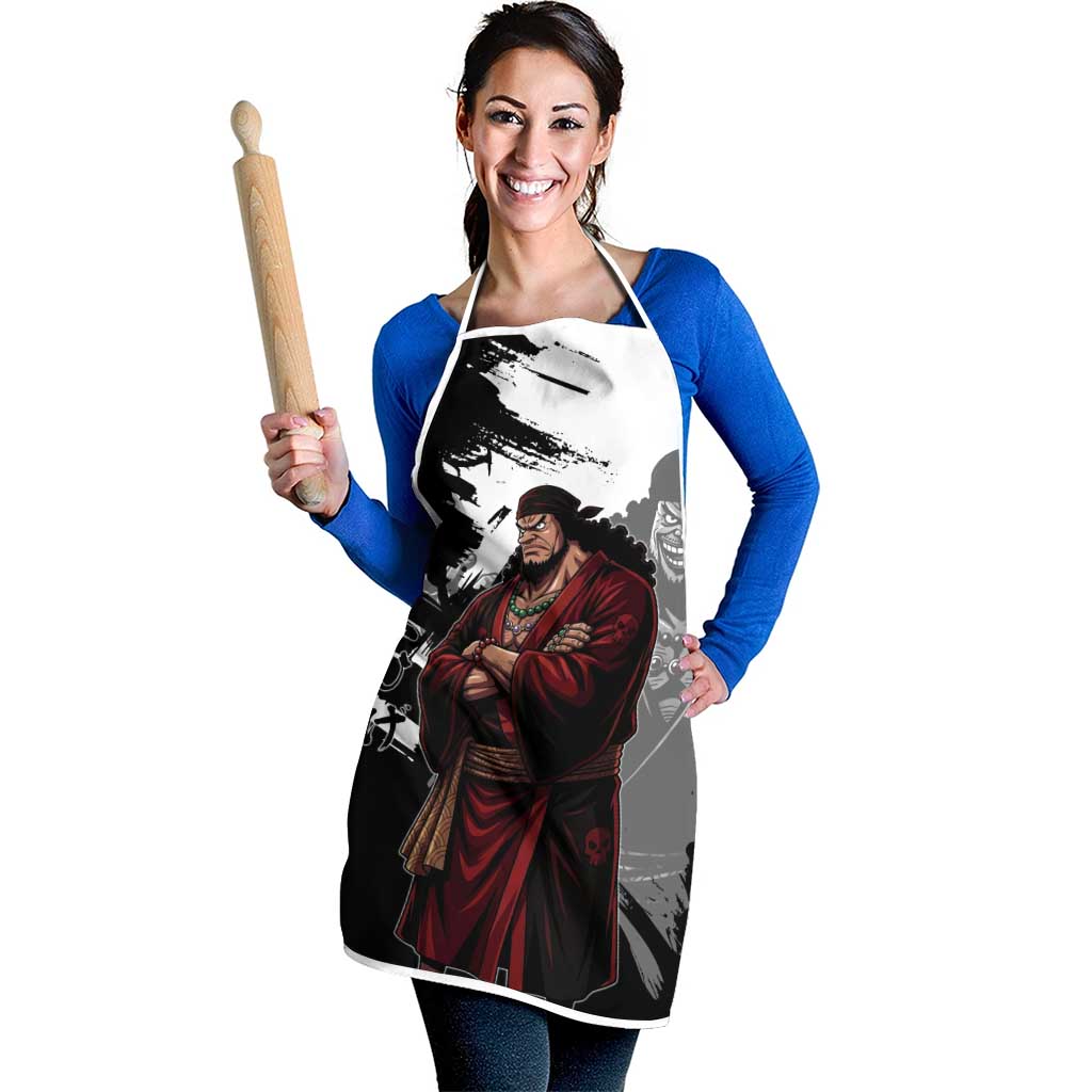 One Piece Blackbeard Apron Dark Emperor Ink Splash Graphic