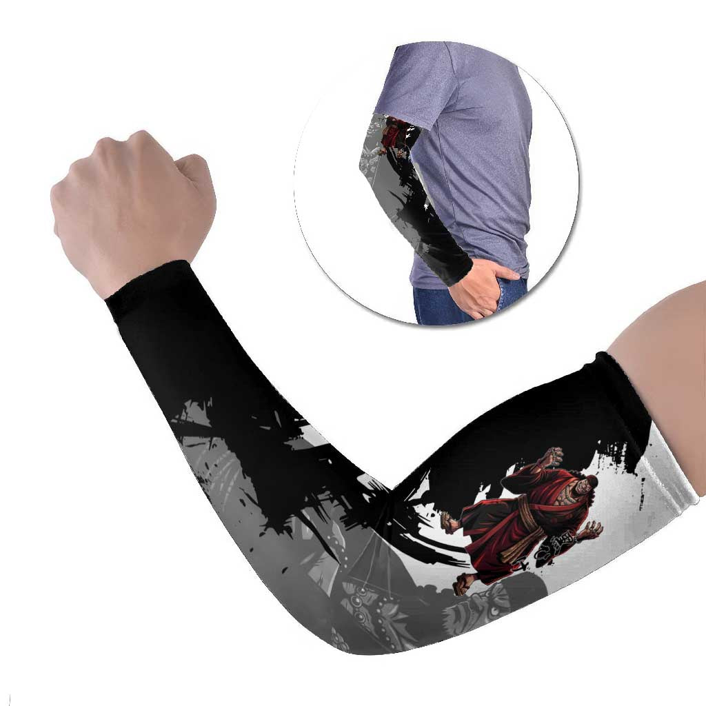 One Piece Blackbeard Arm Sleeves Dark Emperor Ink Splash Graphic