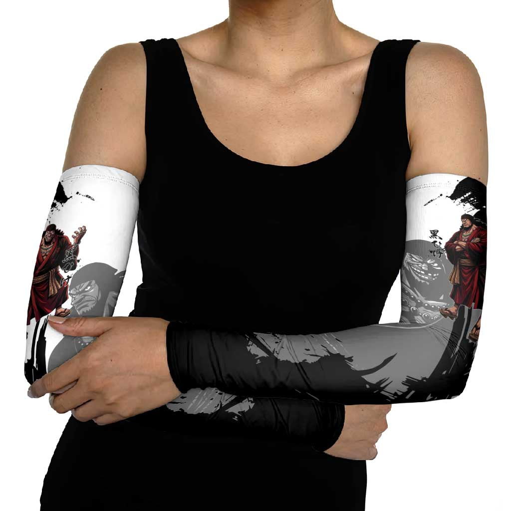 One Piece Blackbeard Arm Sleeves Dark Emperor Ink Splash Graphic