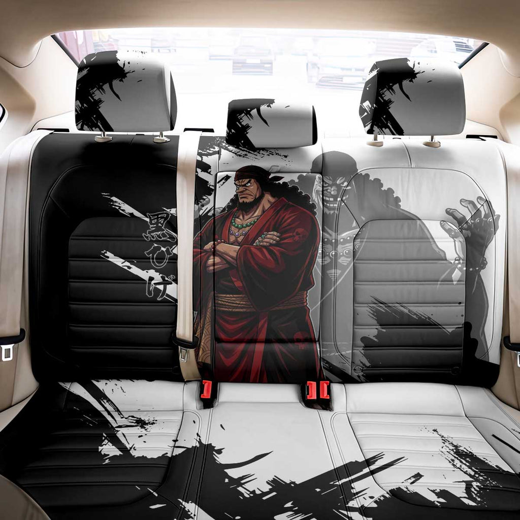 One Piece Blackbeard Back Car Seat Cover Dark Emperor Ink Splash Graphic