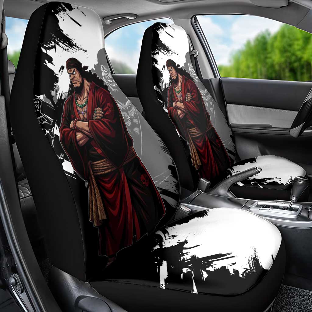 One Piece Blackbeard Car Seat Cover Dark Emperor Ink Splash Graphic