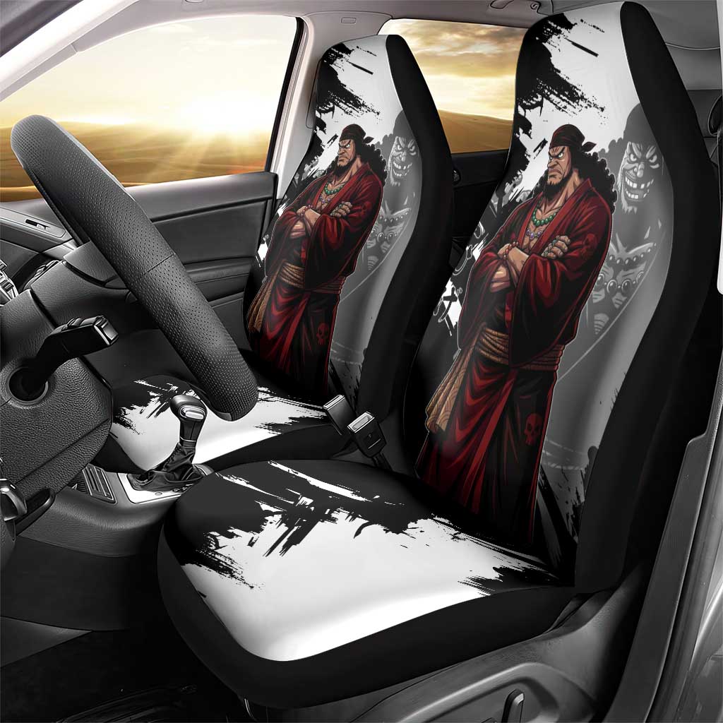 One Piece Blackbeard Car Seat Cover Dark Emperor Ink Splash Graphic
