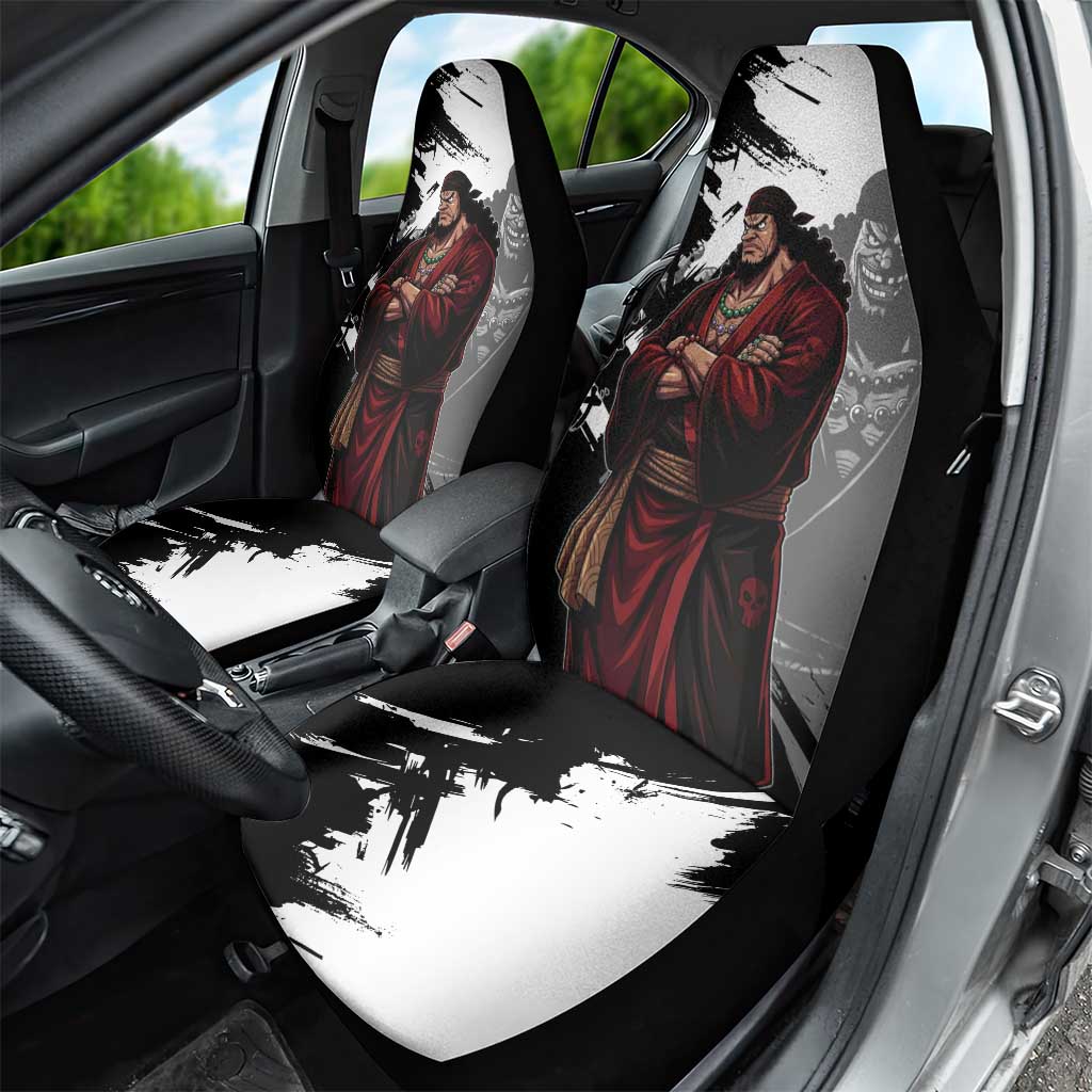 One Piece Blackbeard Car Seat Cover Dark Emperor Ink Splash Graphic