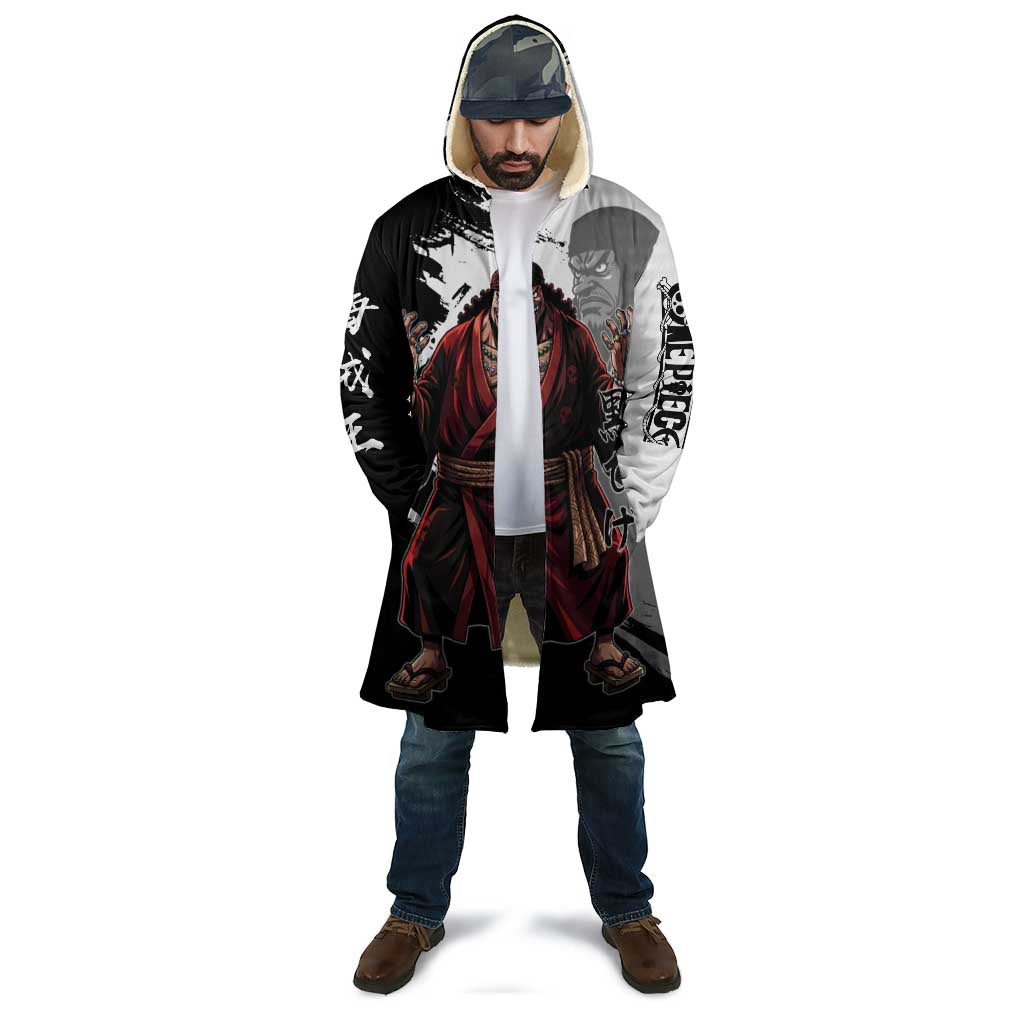 One Piece Blackbeard Cloak Dark Emperor Ink Splash Graphic