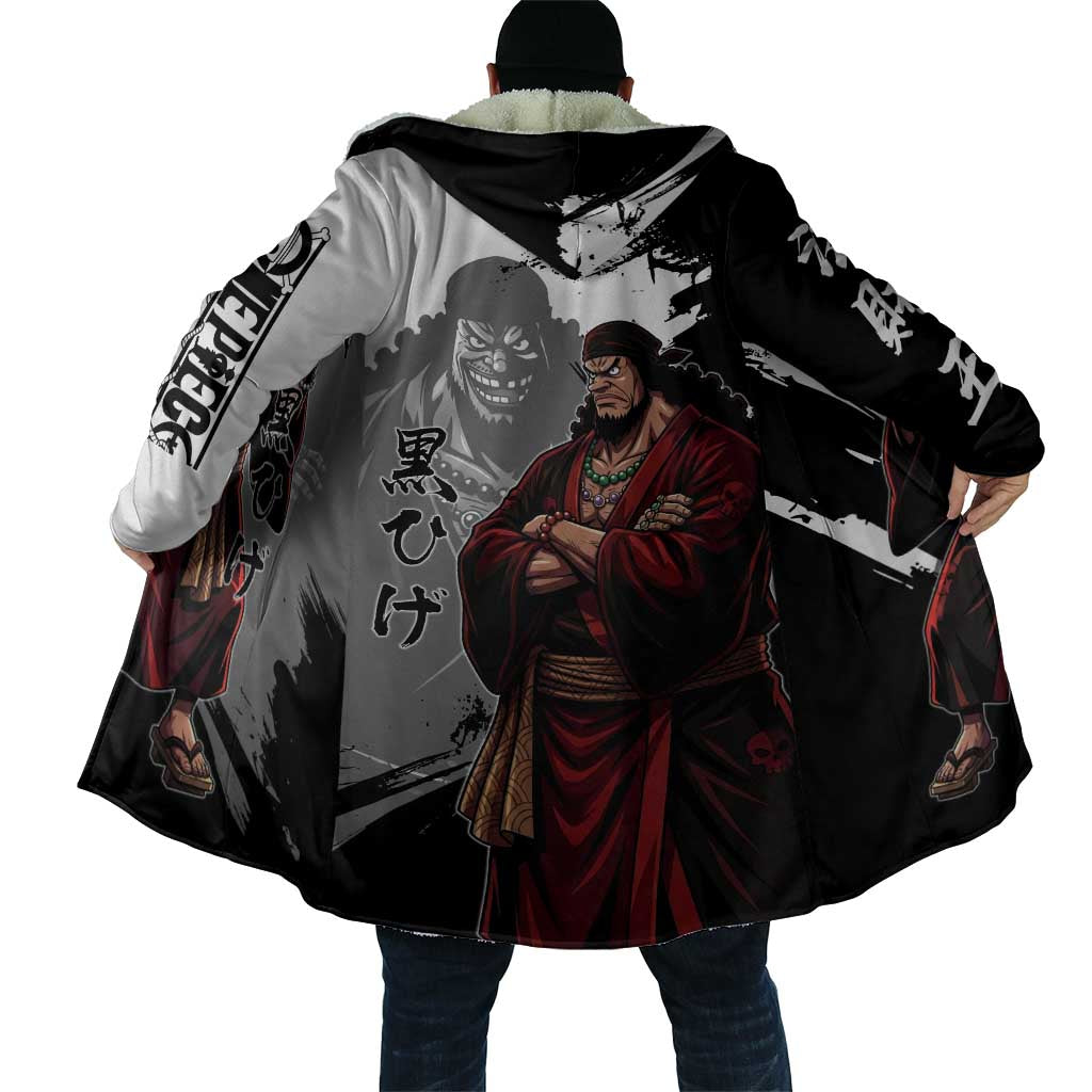 One Piece Blackbeard Cloak Dark Emperor Ink Splash Graphic
