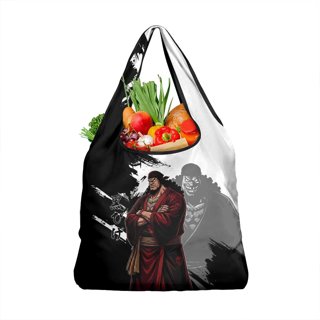 One Piece Blackbeard Grocery Bag Dark Emperor Ink Splash Graphic