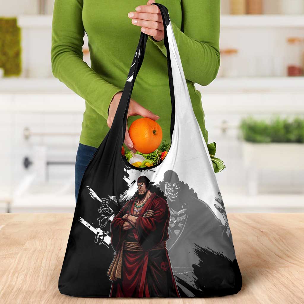 One Piece Blackbeard Grocery Bag Dark Emperor Ink Splash Graphic