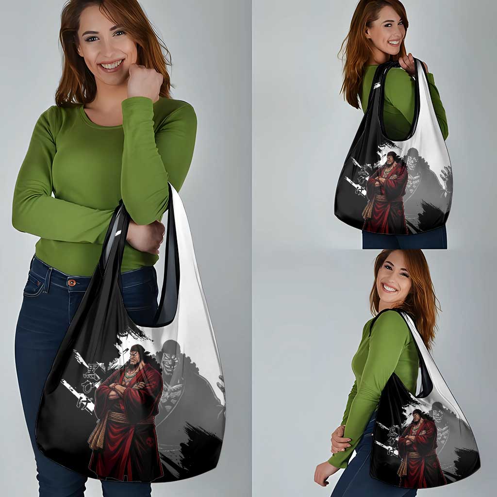 One Piece Blackbeard Grocery Bag Dark Emperor Ink Splash Graphic