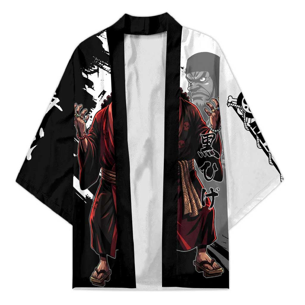 One Piece Blackbeard Kimono Dark Emperor Ink Splash Graphic