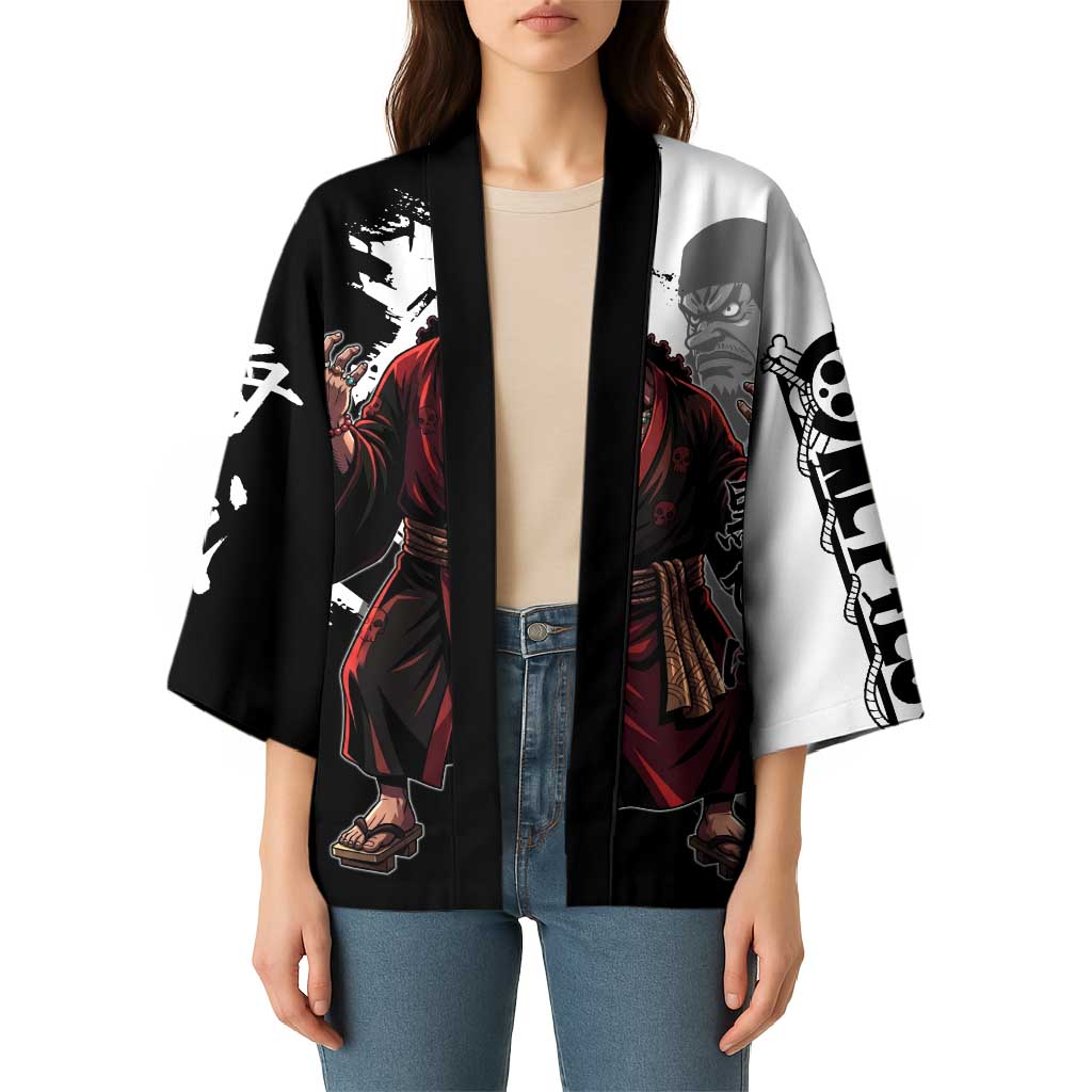 One Piece Blackbeard Kimono Dark Emperor Ink Splash Graphic