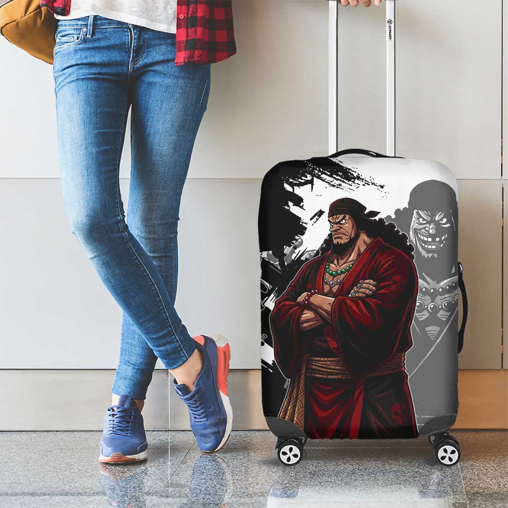 One Piece Blackbeard Luggage Cover Dark Emperor Ink Splash Graphic
