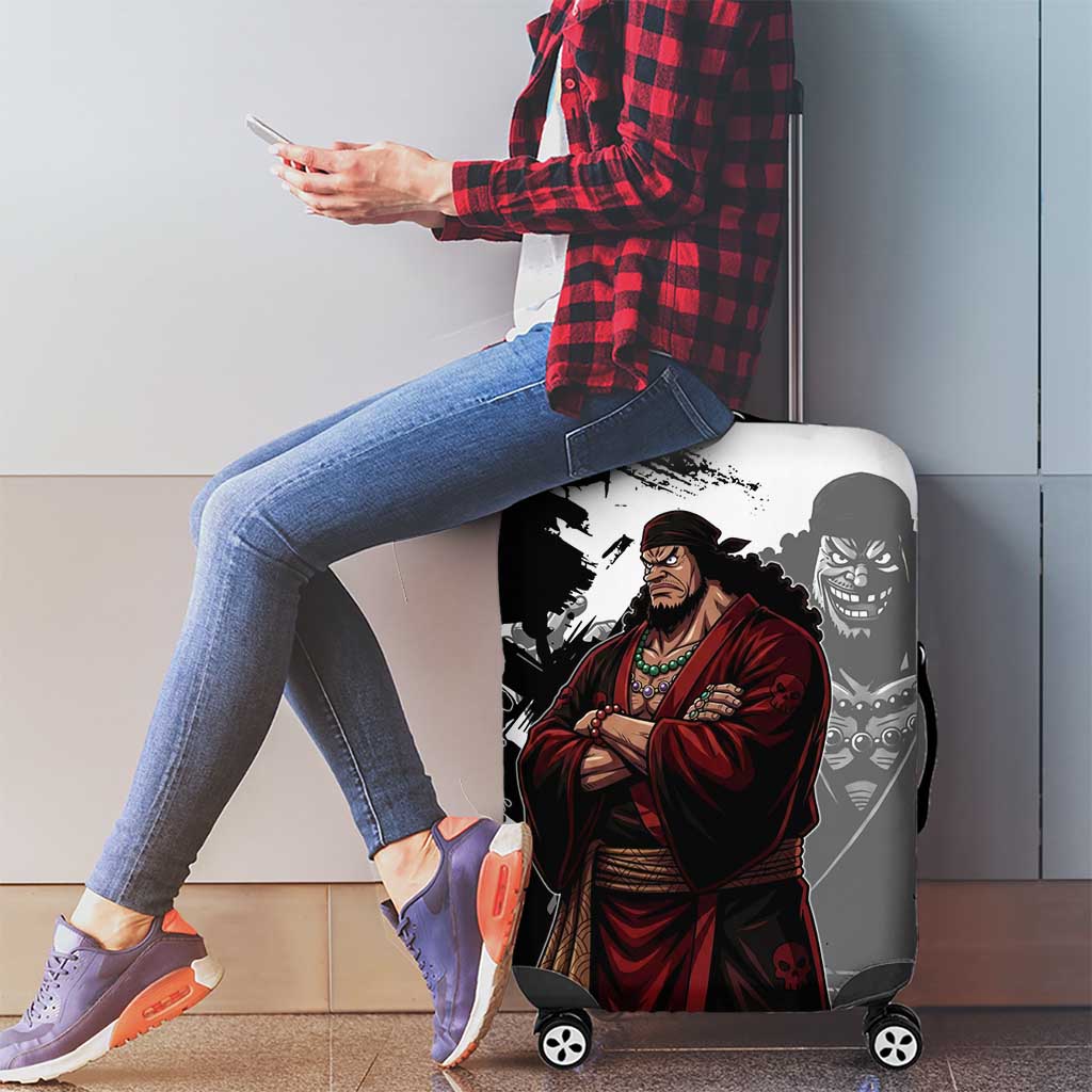 One Piece Blackbeard Luggage Cover Dark Emperor Ink Splash Graphic