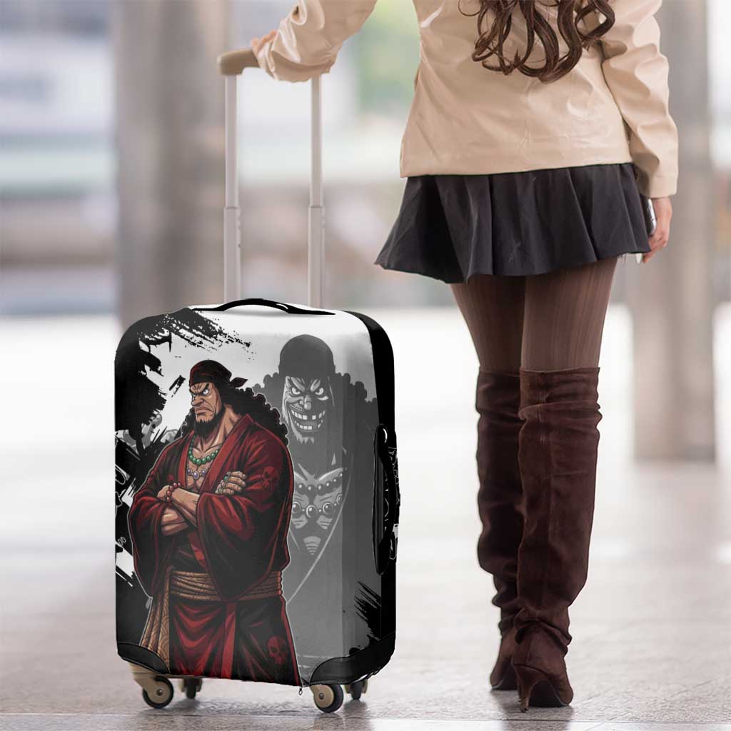 One Piece Blackbeard Luggage Cover Dark Emperor Ink Splash Graphic