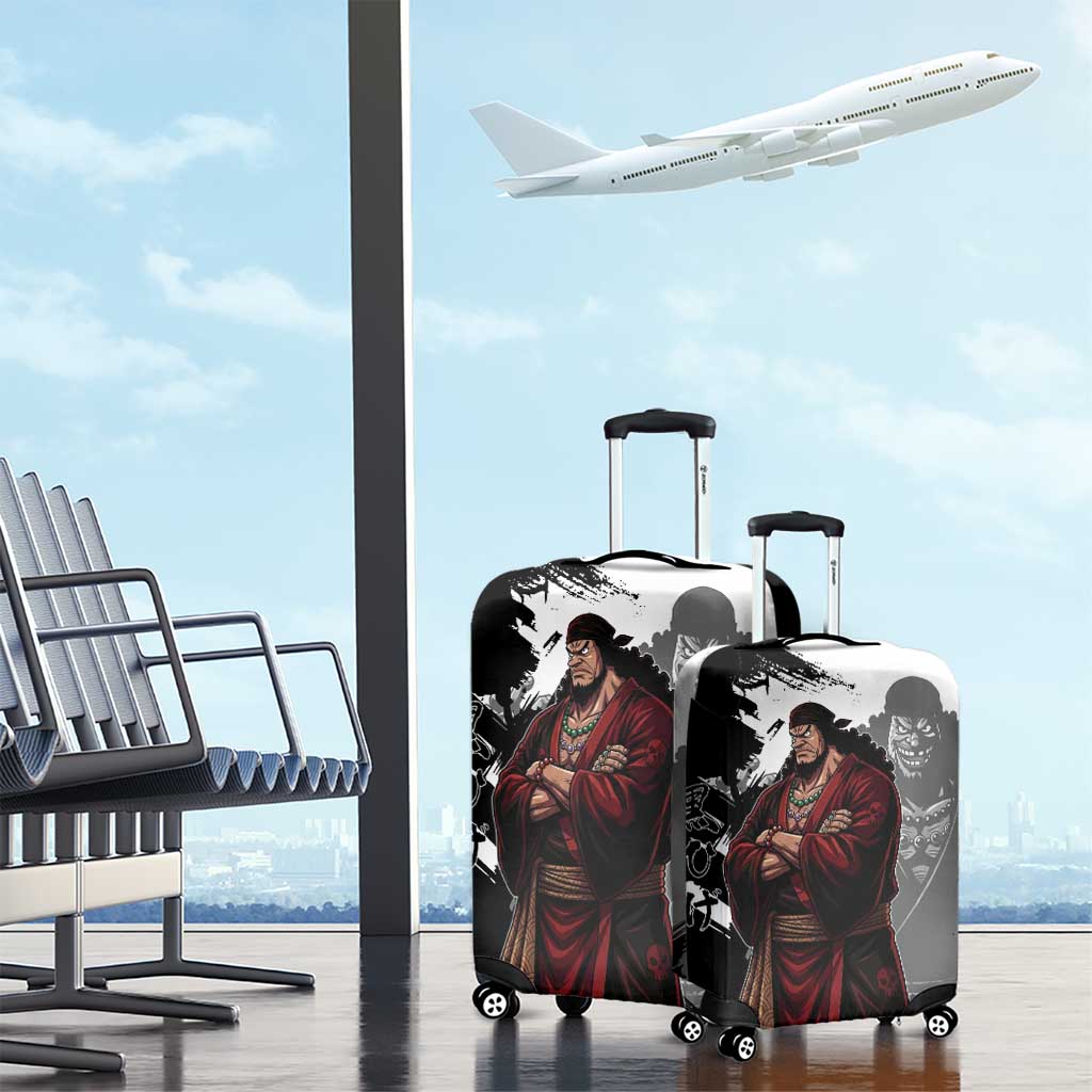 One Piece Blackbeard Luggage Cover Dark Emperor Ink Splash Graphic