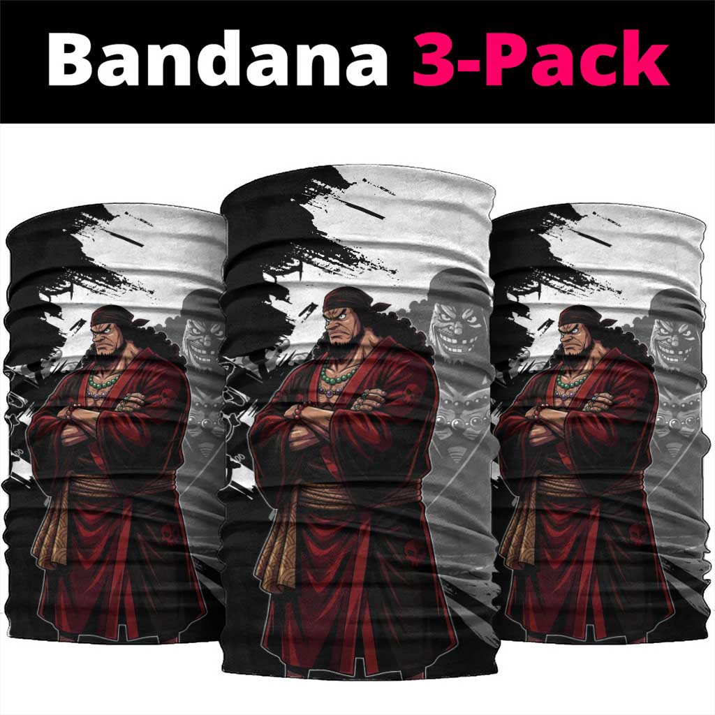 One Piece Blackbeard Neck Gaiter Dark Emperor Ink Splash Graphic