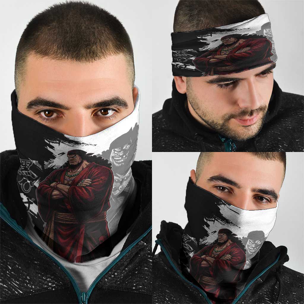One Piece Blackbeard Neck Gaiter Dark Emperor Ink Splash Graphic