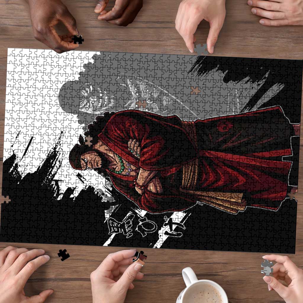 One Piece Blackbeard Puzzle Dark Emperor Ink Splash Graphic