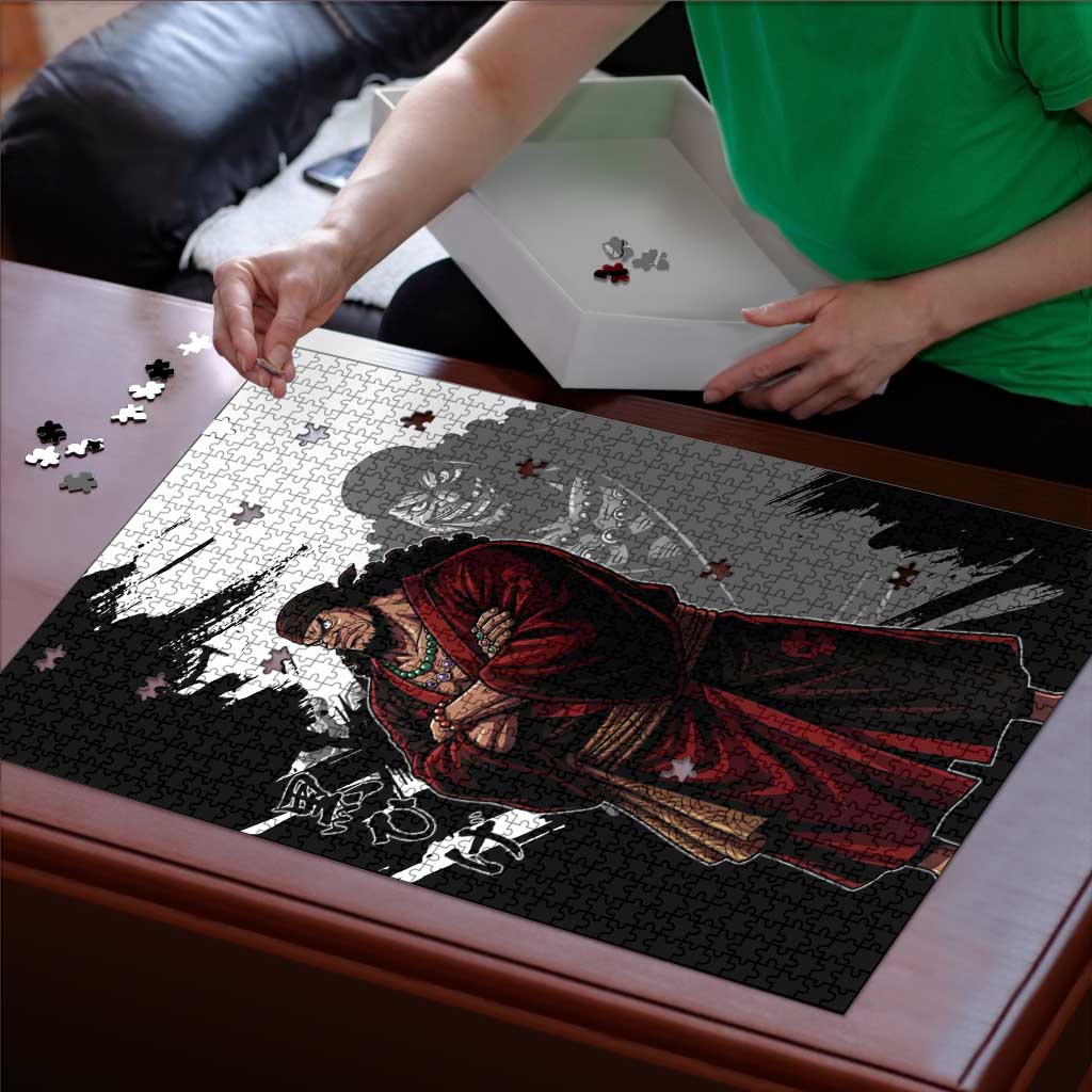 One Piece Blackbeard Puzzle Dark Emperor Ink Splash Graphic