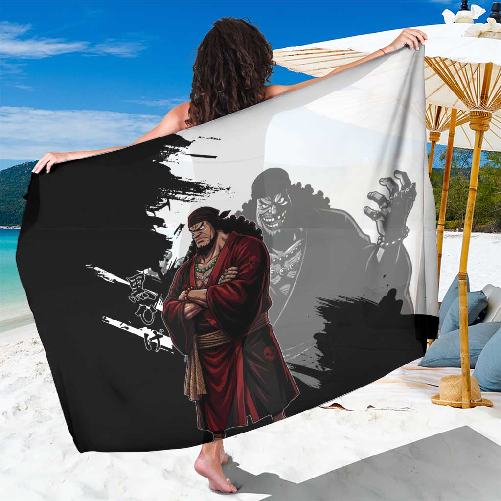 One Piece Blackbeard Sarong Dark Emperor Ink Splash Graphic
