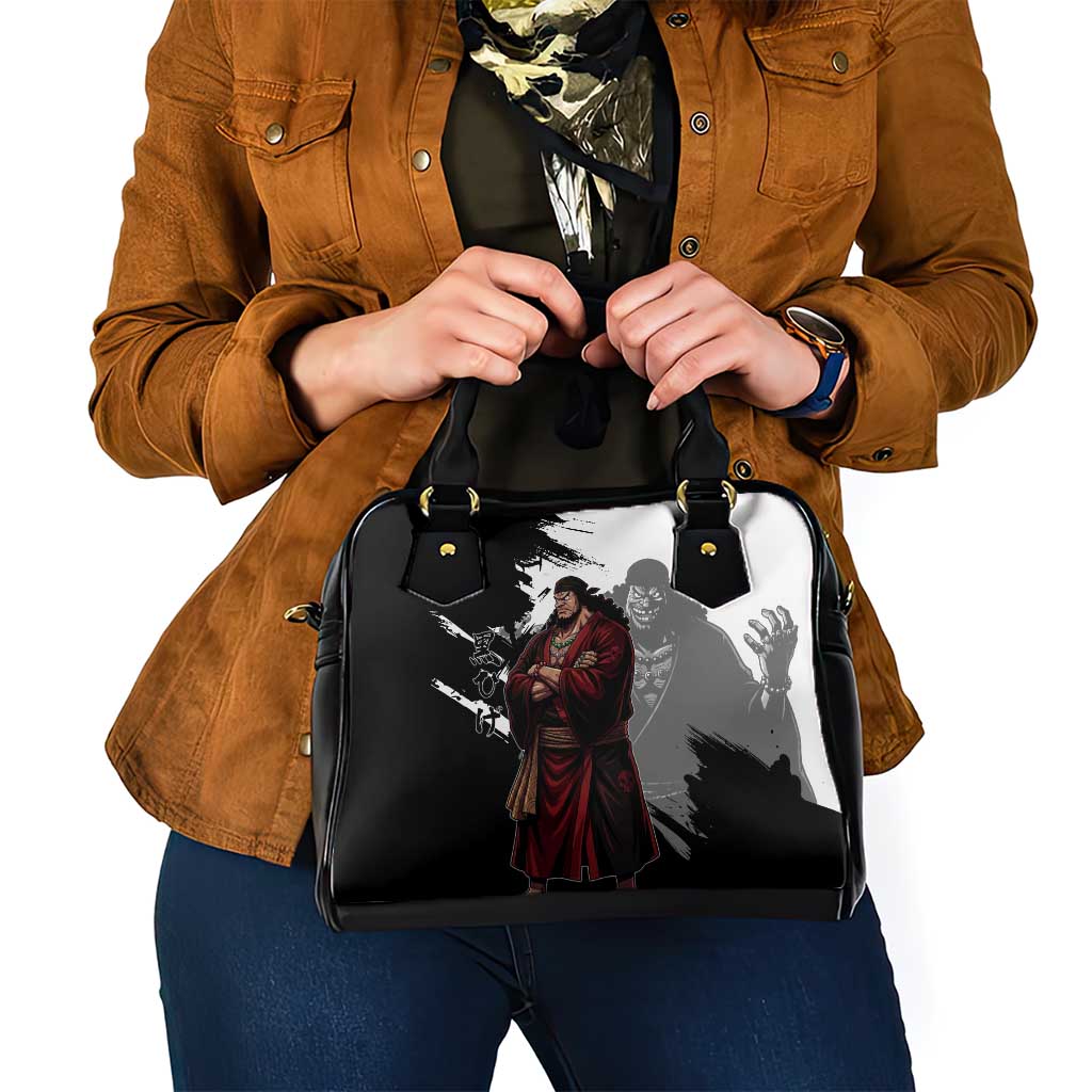 One Piece Blackbeard Shoulder Handbag Dark Emperor Ink Splash Graphic