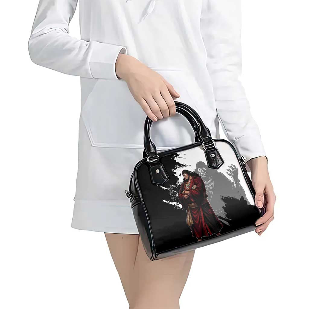 One Piece Blackbeard Shoulder Handbag Dark Emperor Ink Splash Graphic