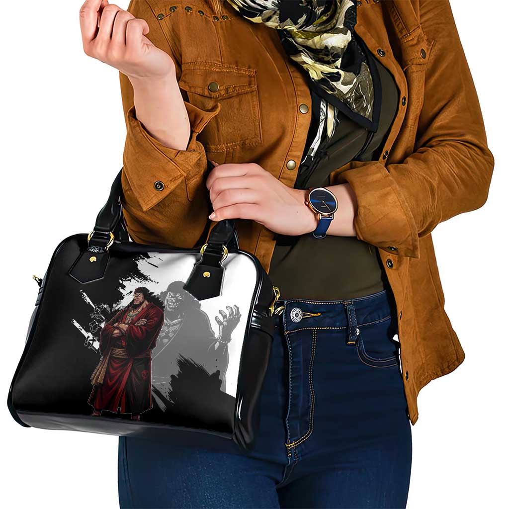 One Piece Blackbeard Shoulder Handbag Dark Emperor Ink Splash Graphic