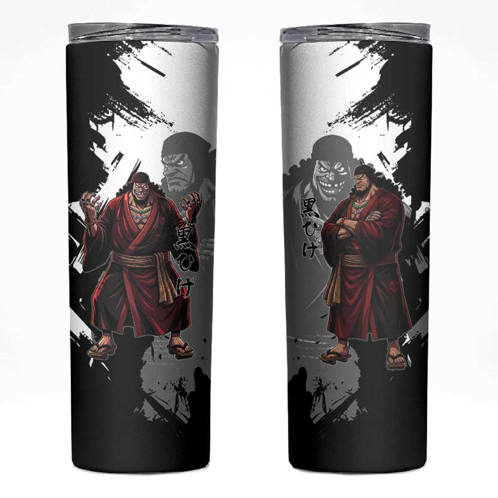 One Piece Blackbeard Skinny Tumbler Dark Emperor Ink Splash Graphic