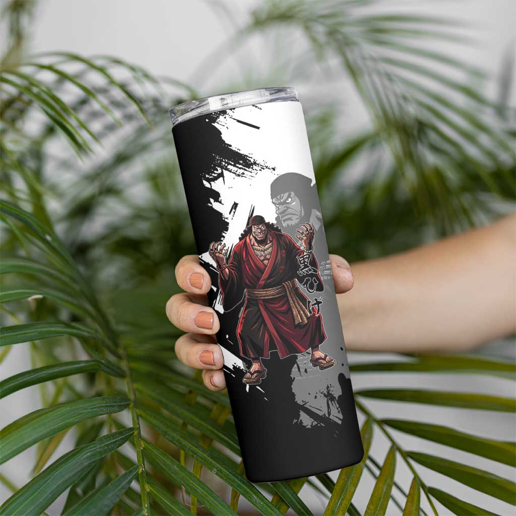 One Piece Blackbeard Skinny Tumbler Dark Emperor Ink Splash Graphic
