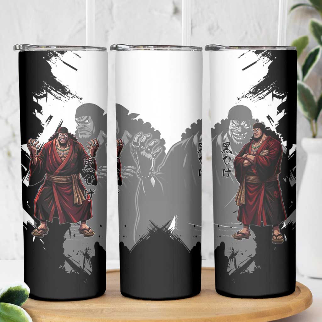 One Piece Blackbeard Skinny Tumbler Dark Emperor Ink Splash Graphic
