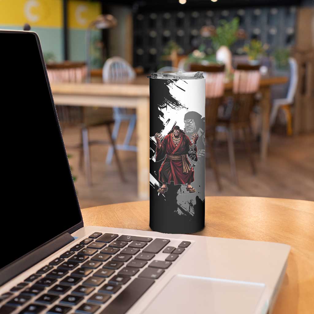 One Piece Blackbeard Skinny Tumbler Dark Emperor Ink Splash Graphic