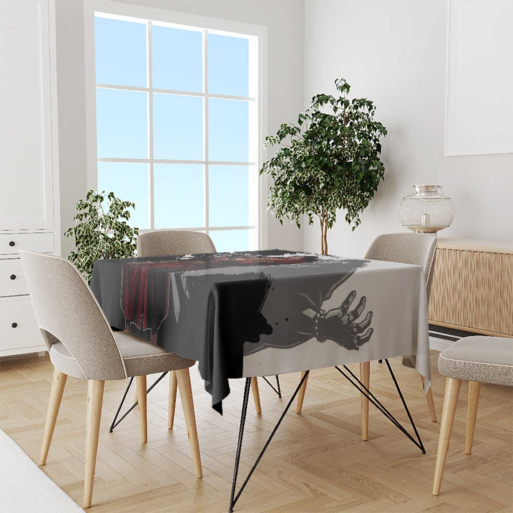 One Piece Blackbeard Tablecloth Dark Emperor Ink Splash Graphic
