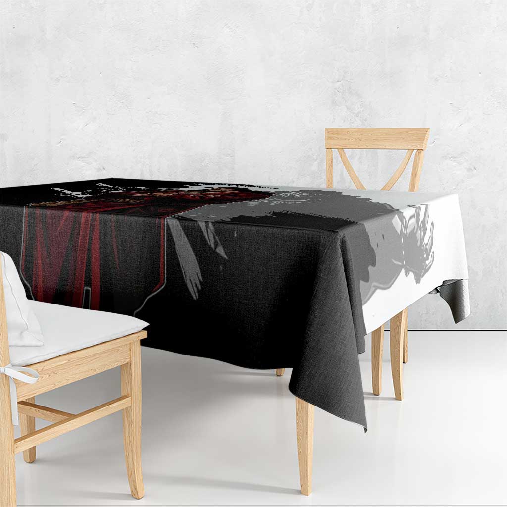 One Piece Blackbeard Tablecloth Dark Emperor Ink Splash Graphic