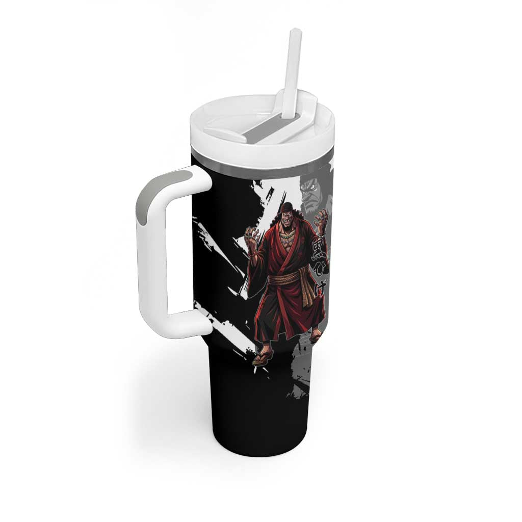 One Piece Blackbeard Tumbler With Handle Dark Emperor Ink Splash Graphic
