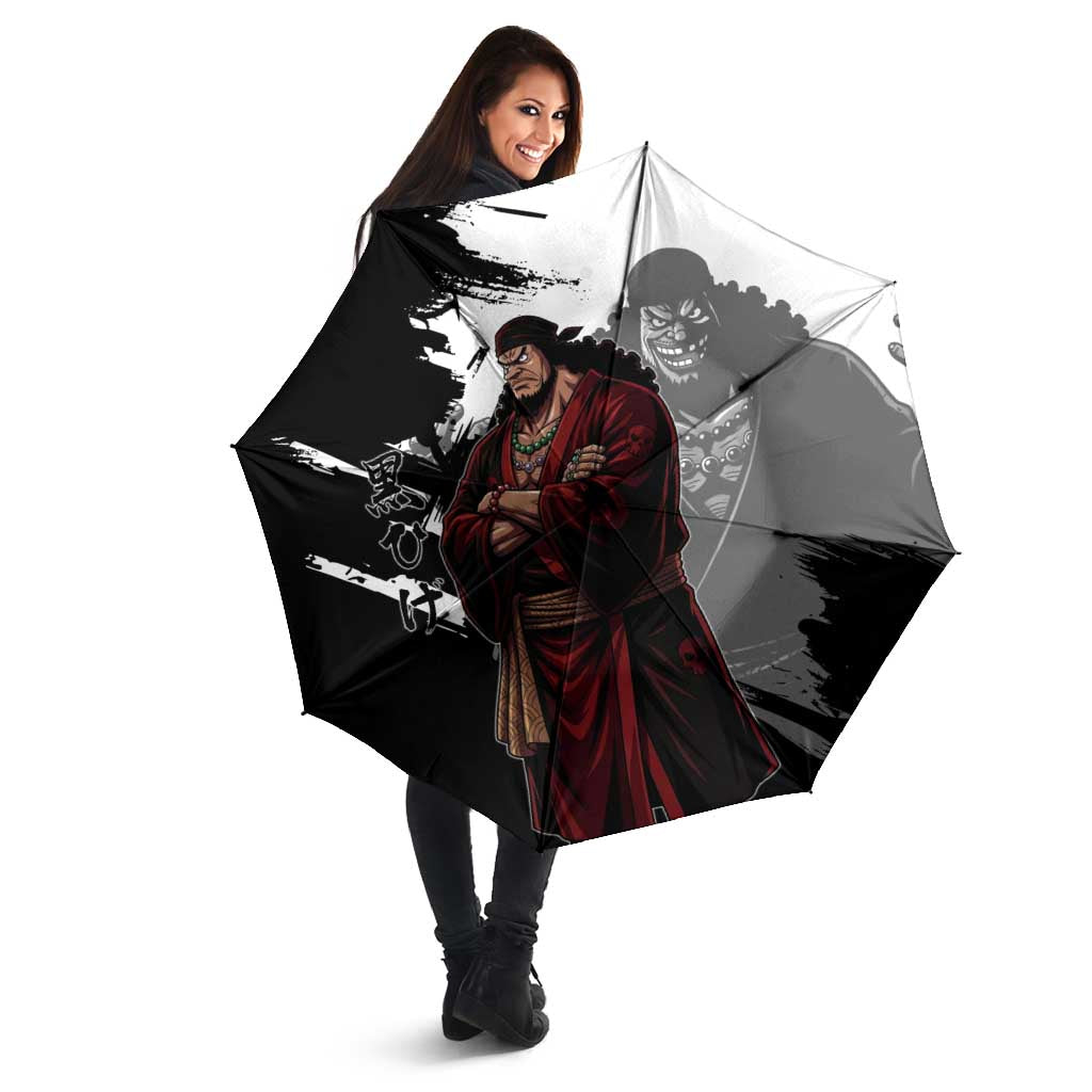 One Piece Blackbeard Umbrella Dark Emperor Ink Splash Graphic